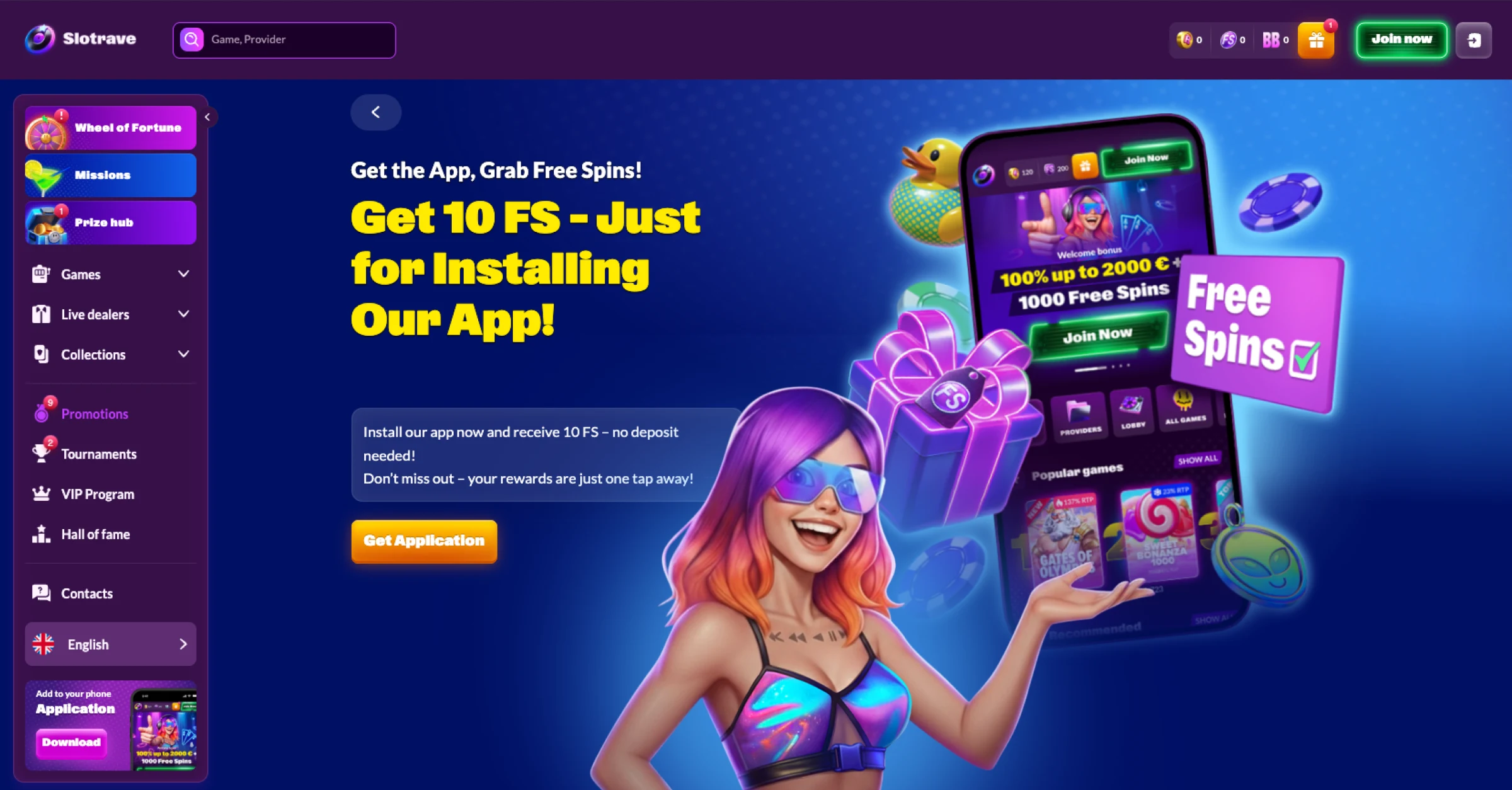 Slotrave Mobile Casino-App Slotrave Mobile Casino-App